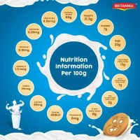 Britannia Biscuits Milk Bikis Milk Cream Biscuit, 120g - 100g