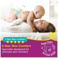 Pampers Active Baby Medium( 6-11 Kg), 62 Diapers