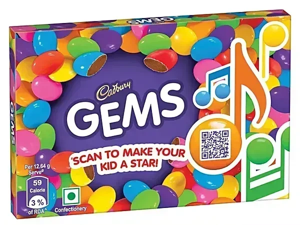 Gems Cadbury Gems Sugar Coated Chocolates More Chocolaty Carton, 25.28g