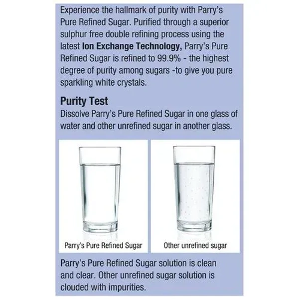 Parry's Pure Refined Sugar Sulphur Free Process Jar, 1 kg - 1 Kg