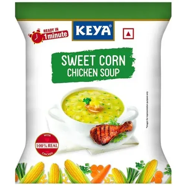 Keya Sweet Corn Chicken Soup, 13g - 13g