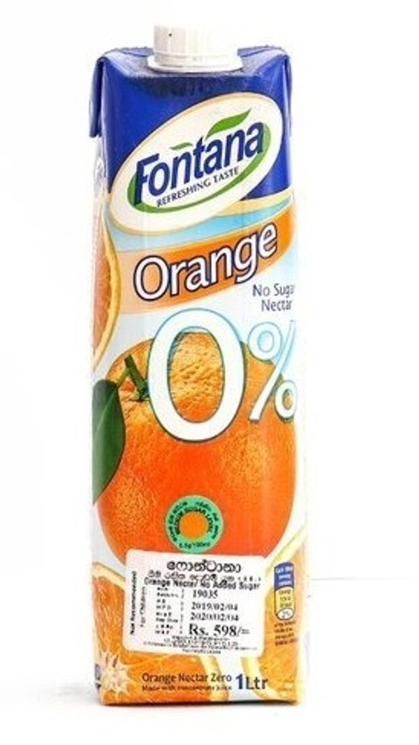 Fontana Orange Juice 100% Natural 1L - 1L