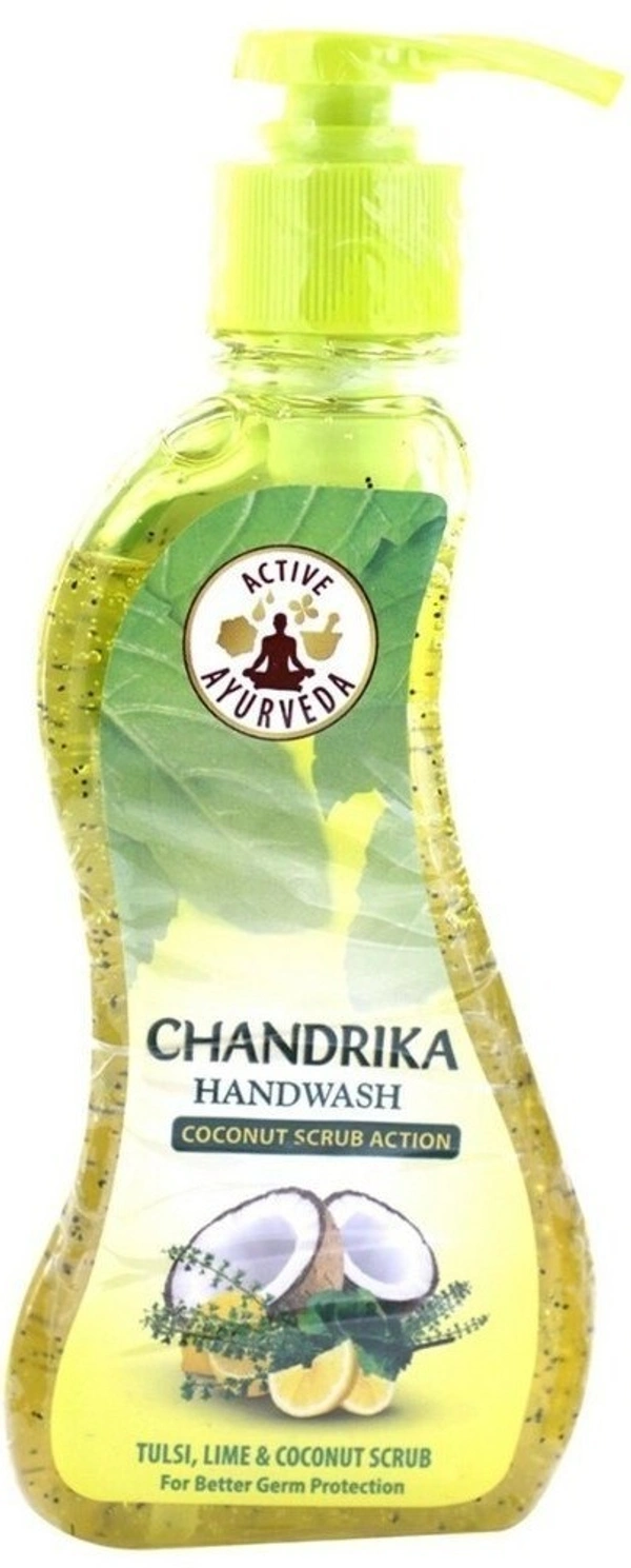 Chandrika Hand Wash Coconut Scrub 2X180 ml Get 1 Free, 540 ml