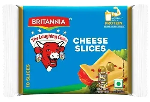 Britannia The Laughing Cow Processed Cheese Slice - Goodness Of Cows Milk, 100 g - 100g