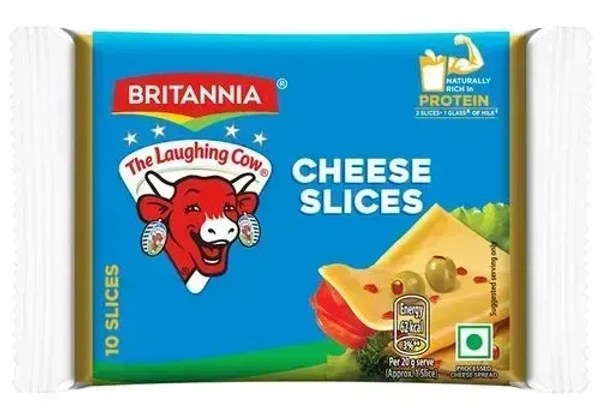 Britannia The Laughing Cow Processed Cheese Slice - Goodness Of Cows Milk, 200 g - 200g