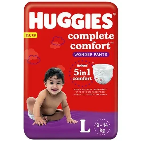 Huggies Wonder Pants Large (9-14 kg), 5 Diapers