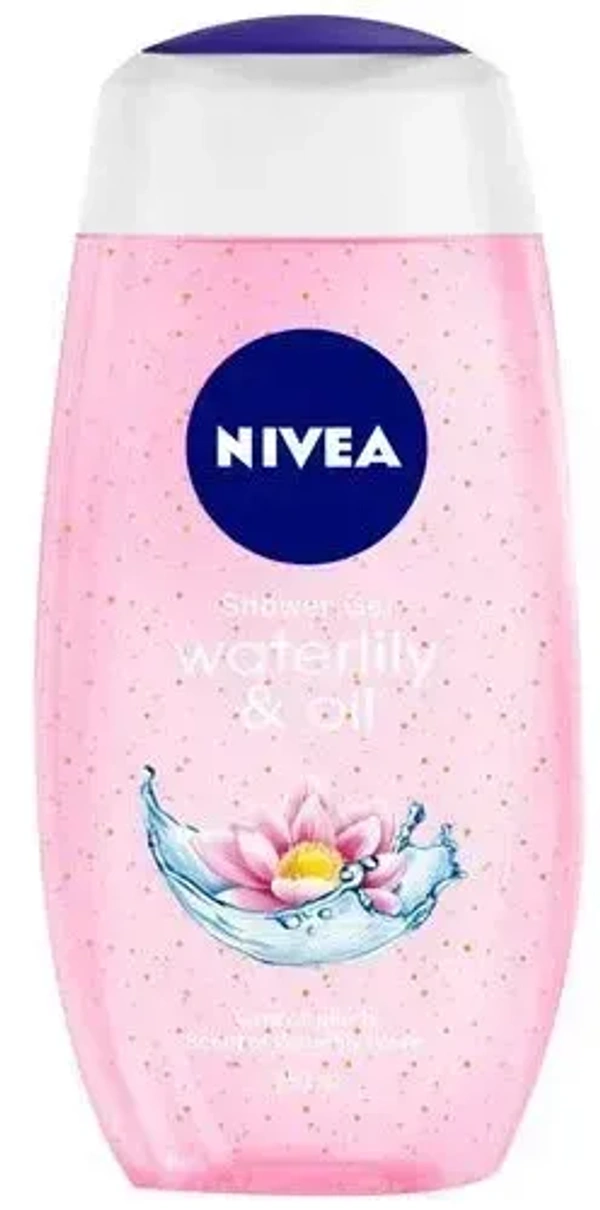 Nivea Shower Gel Water Lily Loofa, 250 ml - 250 ml