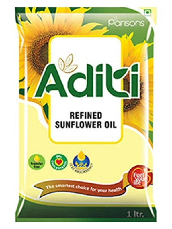 Parisons Liberty Parisons Aditi Refined Sunflower Oil Pouch, 1 ltr - 1Ltr