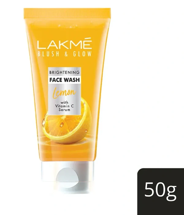 Lakme Blush Glow Face Wash Gel Lemon, 50g - 50g