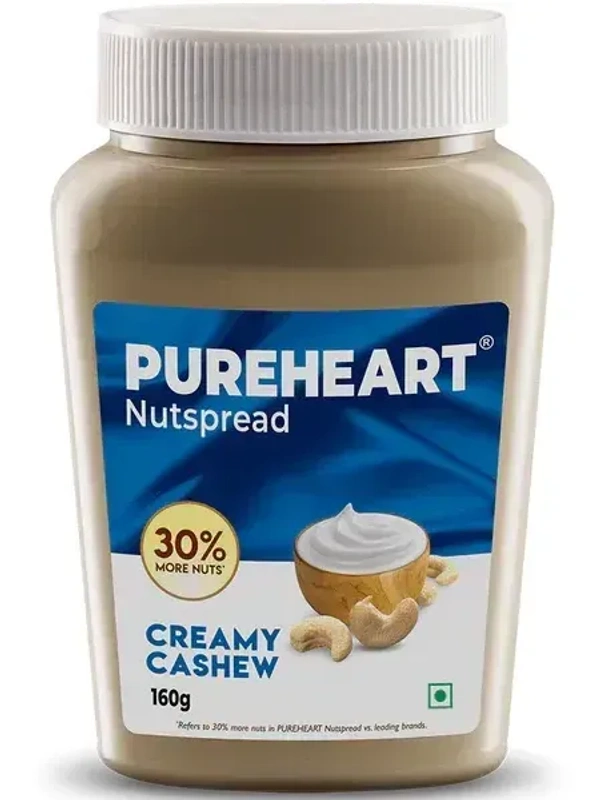 Pure Heart Pureheart Nut Spread Creamy Cashew, 160g - 160g