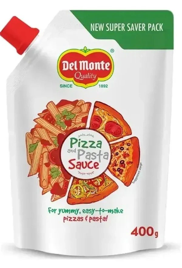 Del Monte Quality Pizza& Pasta Sauce Spout Pouch, 400g - 400g