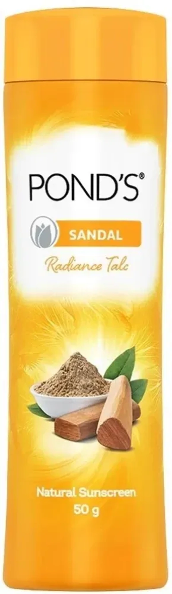 Pond's Sandal Radiance Talc, 50g - 50g