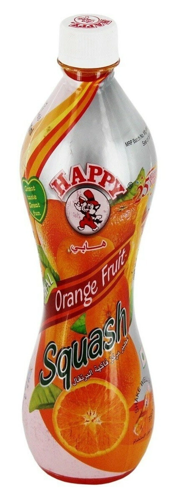 Happy Orange Fruit Squash, 700ml - 700ml