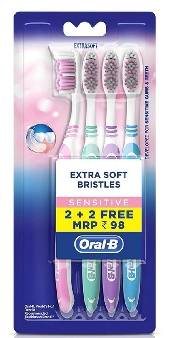 Oral-B Sensitive Whitening Toothbrush soft Buy 2 Get 2 Free