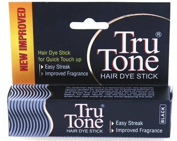 Tro Tone Tru Tone Hair Daye Stisk Improved Fragrance Stick Black, 7.5g - 7.5g