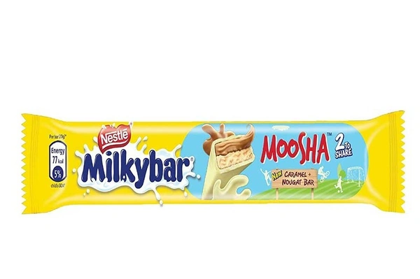 Nestle Milkybar Moosha Caramel+Nougat Bar, 40g - 40g