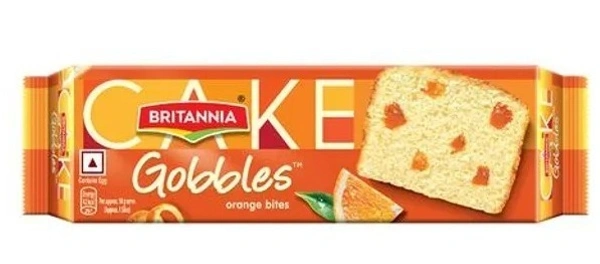 Britannia Gobbles Orange Bites - 60g - 60g