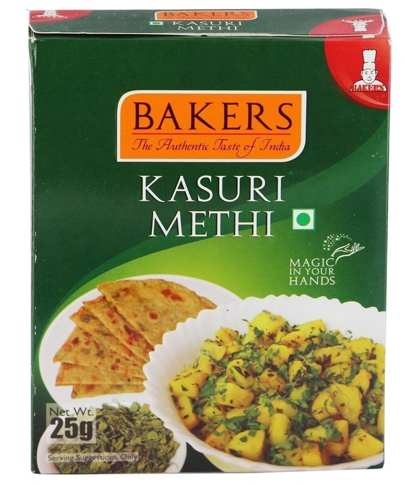 Bakers Kasuri Methi Carton, 25g - 25g