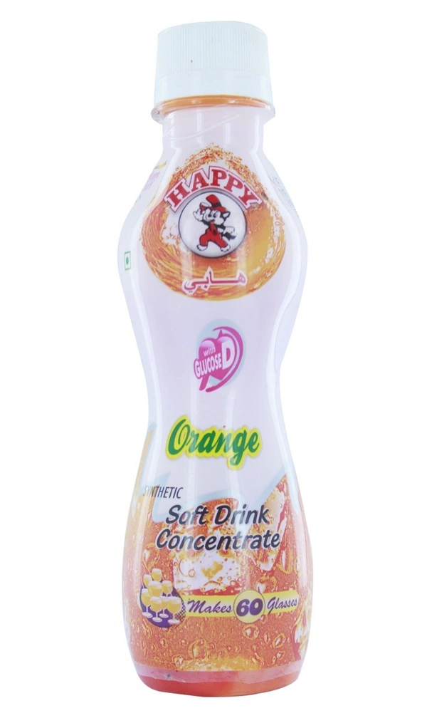 Happy Orange Soft Drink Concentrate, 200ml - 200ml