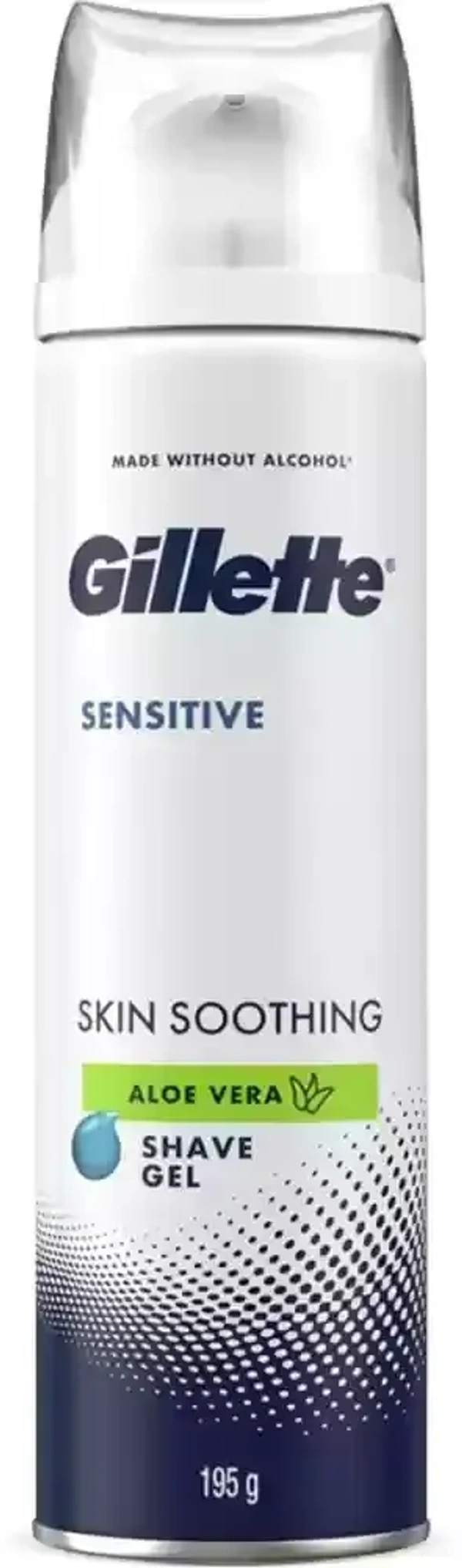 Gillette Series Gel Sensitive Shave Gel Aloe, 195g - 195g