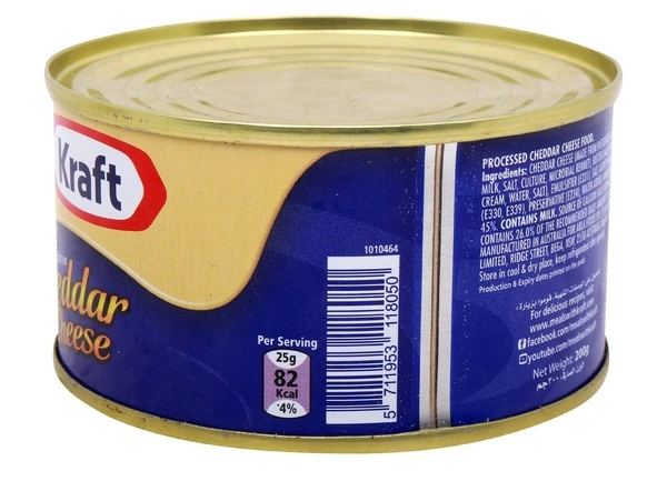 Kraft Cheddar Cheese, 200g - 200g