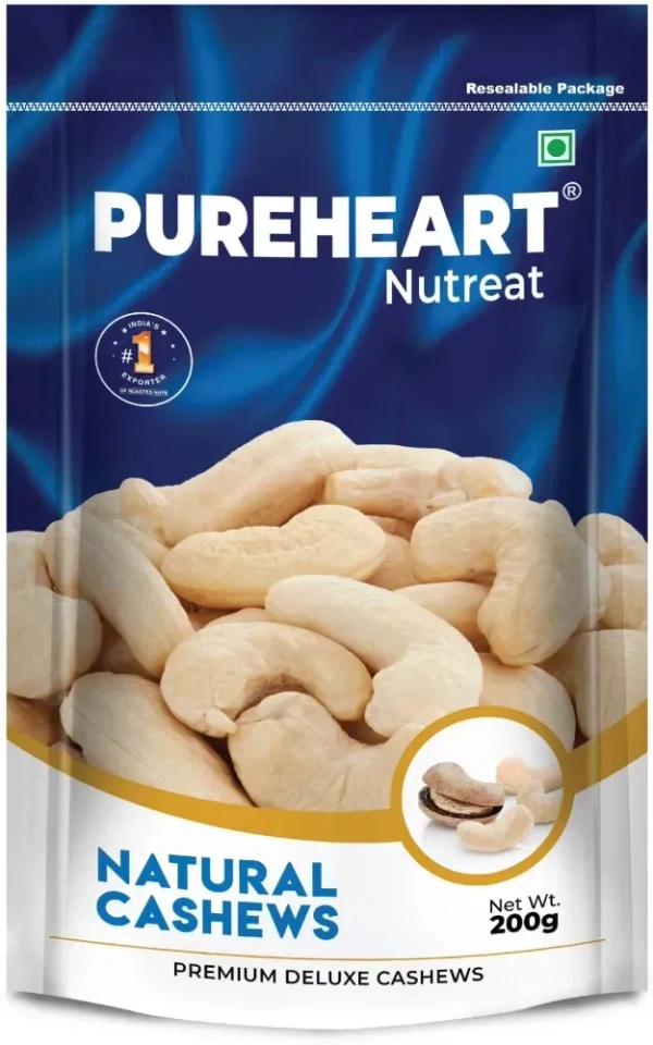 Pure Heart Pureheart Nutreat Natural Cashews, 200g - 200g