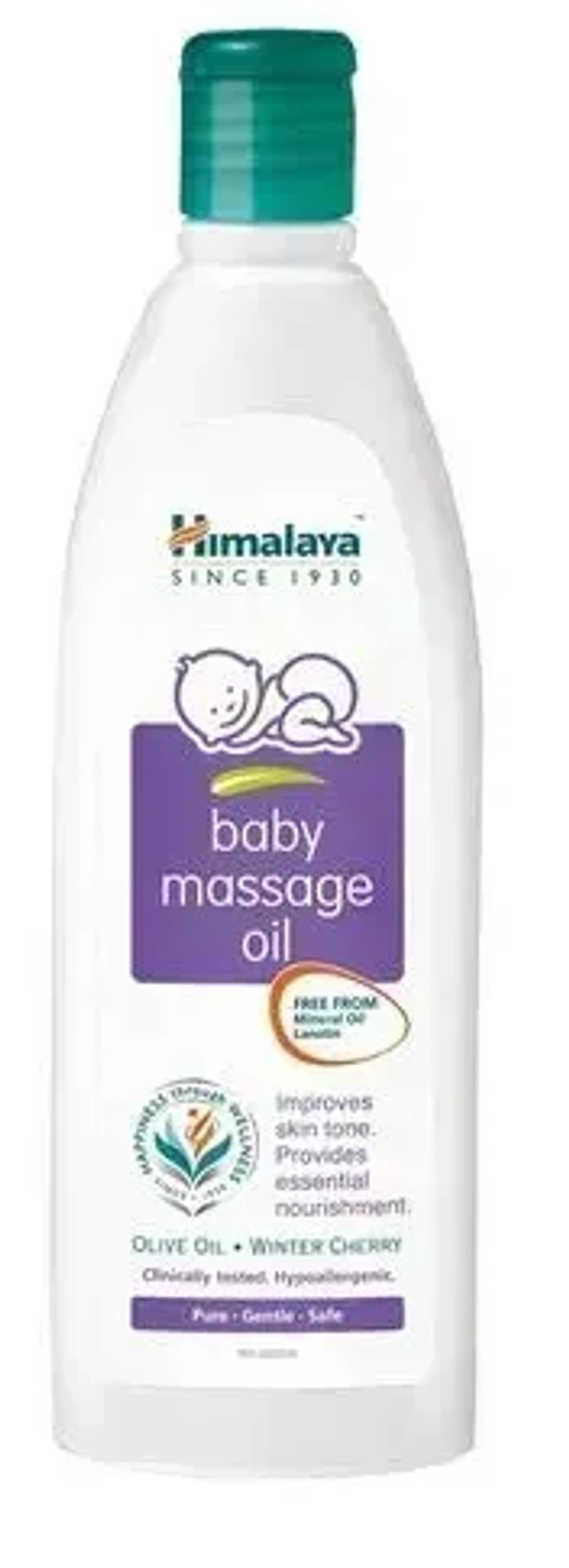 Himalaya Baby Massage Oil (Olive Oil& Winter Cherry), 100 ml