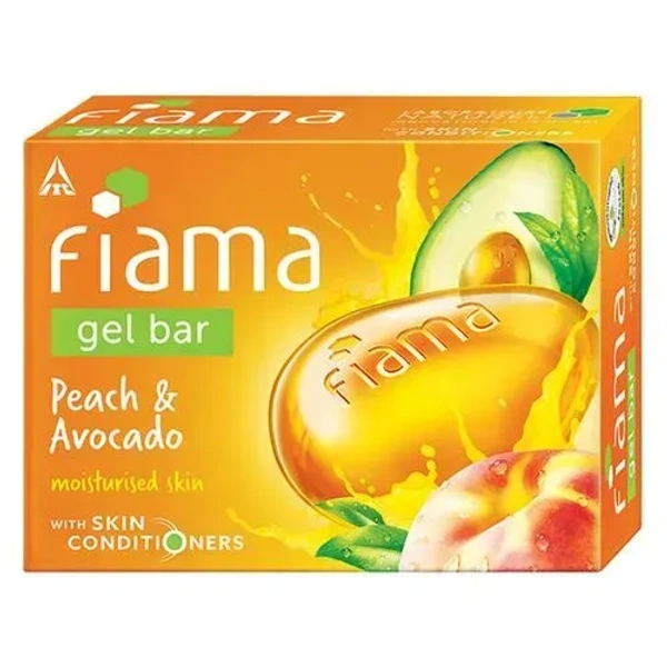 Fiama Peach& Avocado Bathing Gel Bar, 125g - 125g