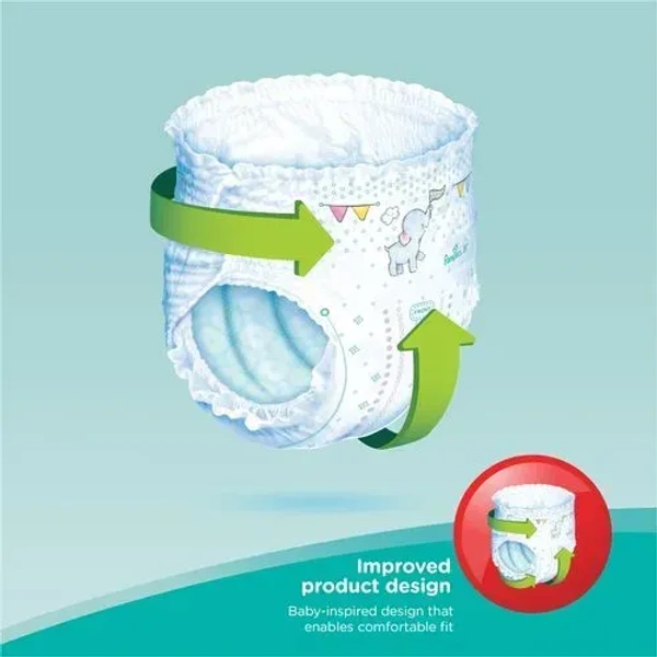 Pampers Diapers Baby Dry Pants Medium, 2 pants