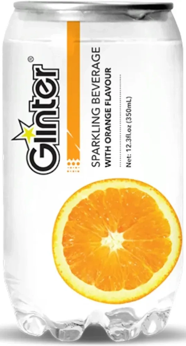 Glinter Sparkling Beverage with Orange Flavour 350 ml