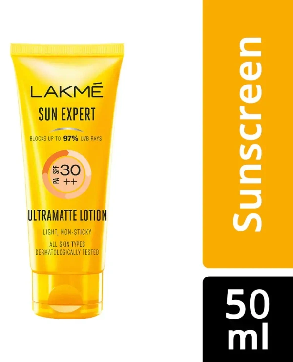 Lakme Sun Expert SPF 30 PA++ Ultra Matte Lotion, 50ml - 50ml