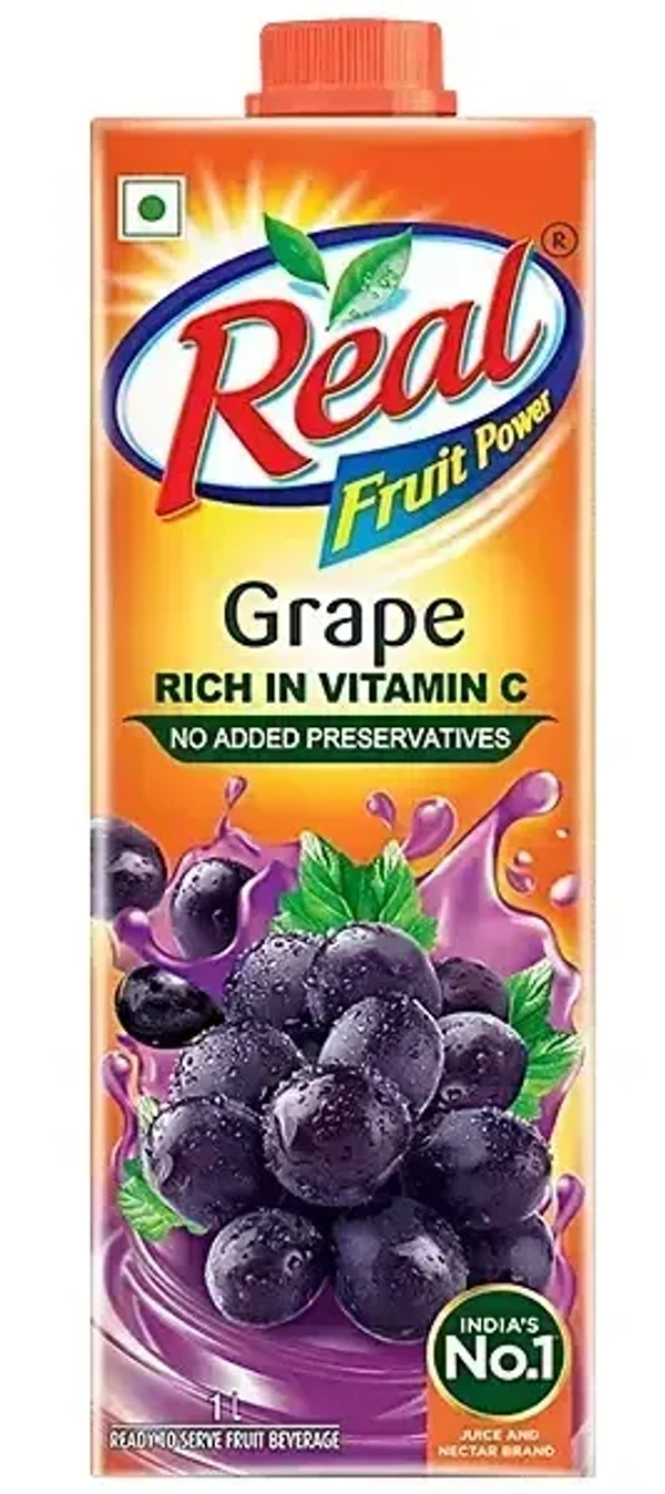 Real Fruit Power Juice - Grape, 1 L - 1 L