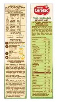 Nestle Cerelac Baby Cereal With Milk Wheat Rice Mixed Veg, 300g - 300g