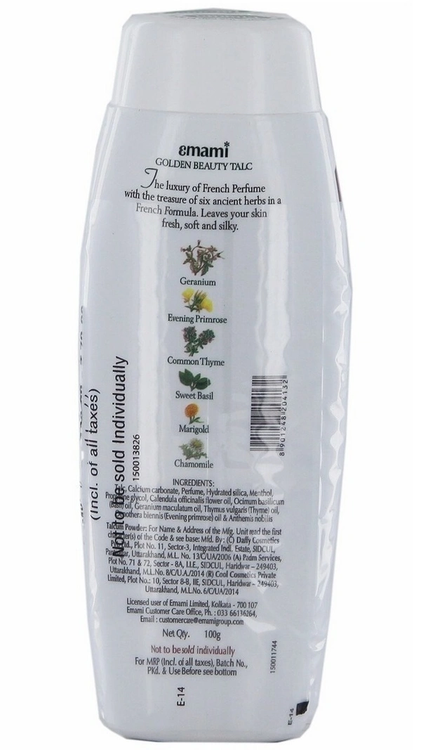 Emami Golden Beauty Talc, 100g - 100g