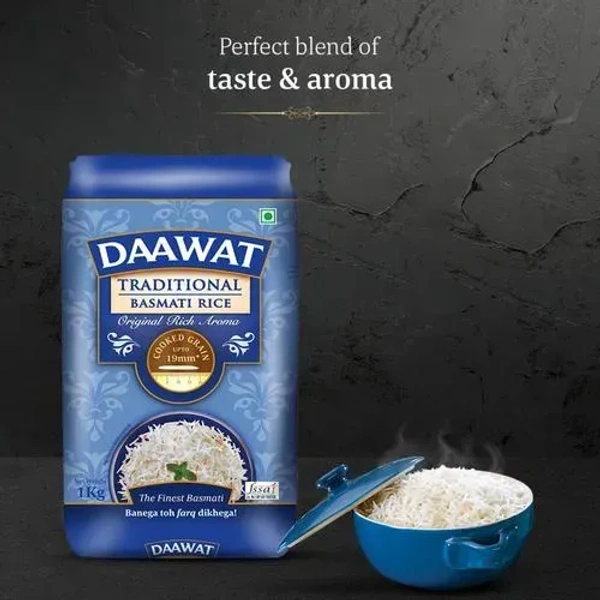 Daawat Traditonal Basmathi Rice, 1 kg - 1 kg