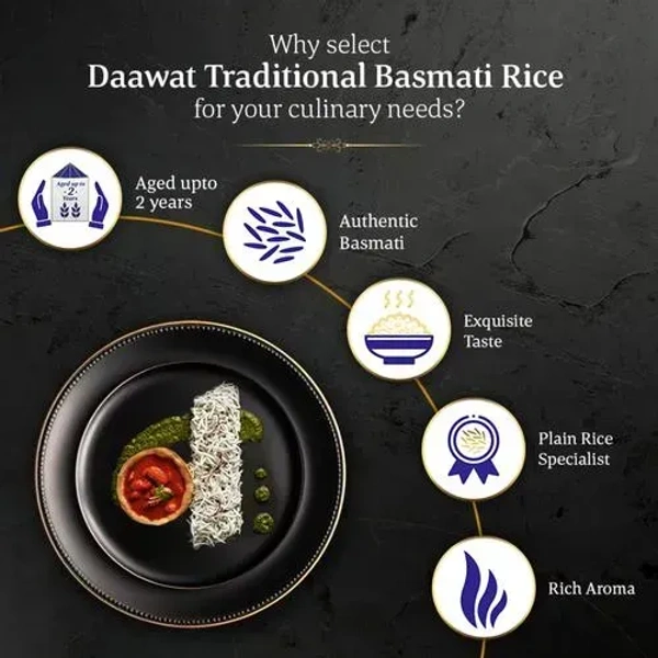 Daawat Traditonal Basmathi Rice, 1 kg - 1 kg