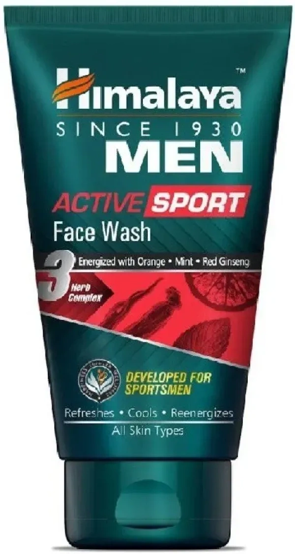 Himalaya Men Face Wash Active Sport, 50ml - 50ml