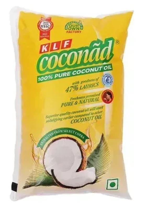 Klf KLF Coconad Coconut Oil Pouch, 1 ltr - 1Ltr