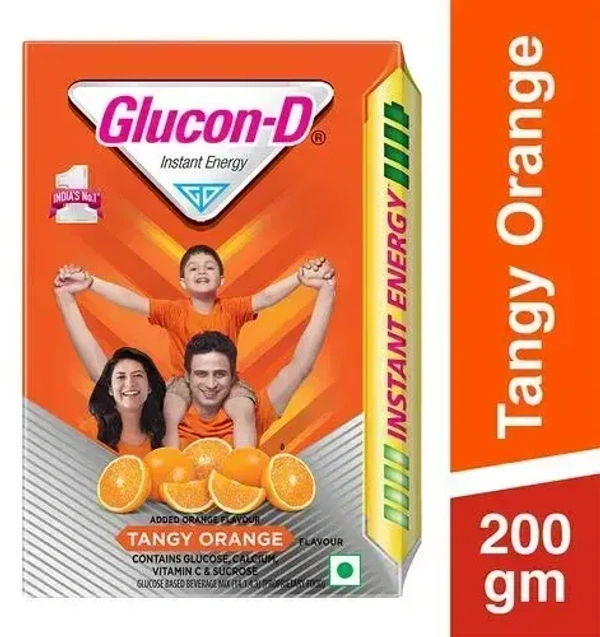 Glucon-D Instant Energy Tangy Orange 200g - 200g