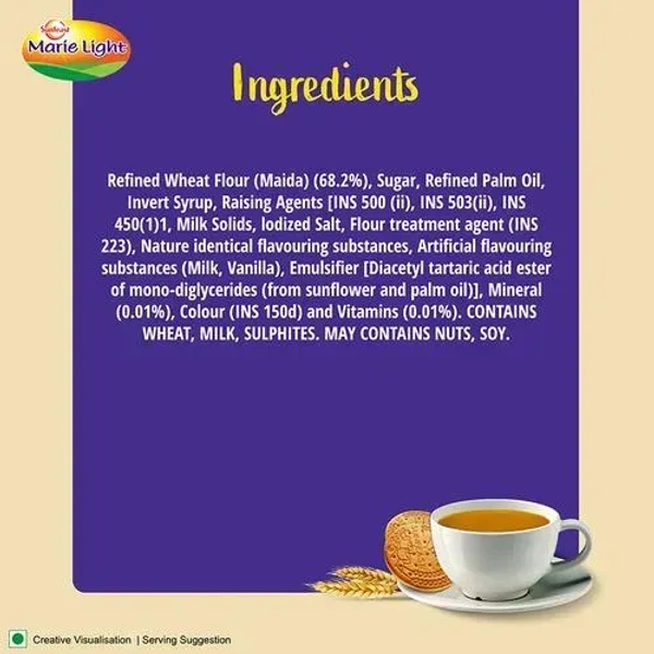 Marie Light Sunfeast Marie Light Biscuits Active, 200g - 186g
