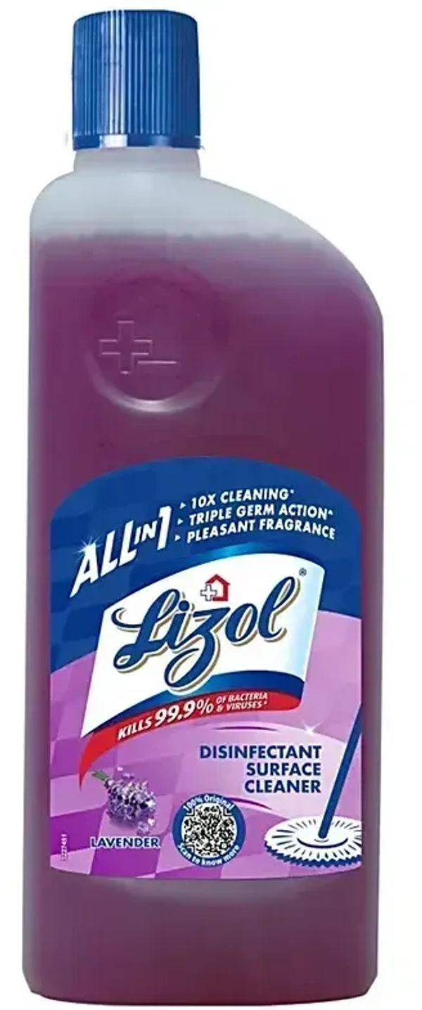 Lizol Disinfectant Lavender Surface Cleaner, 500 ml - 500 ml