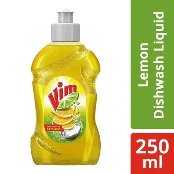 Vim Dishwash Liquid Gel - Lemon 250 ml - 250ml