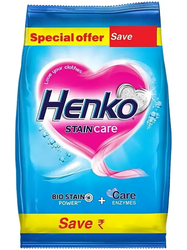 Henko Detergent Powder Stain Care Oxygen Power Pouch, 1 kg - 1 Kg