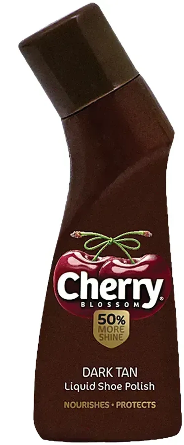 Cherry Blossom Liquid Shoe Polish Dark Tan, 75 ml - 75 ml
