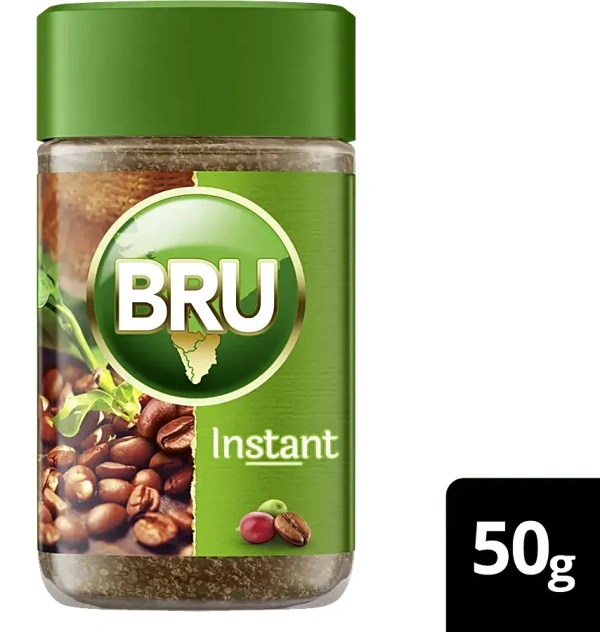 Bru Instant Coffee Powder 50g, Bottle - 50g