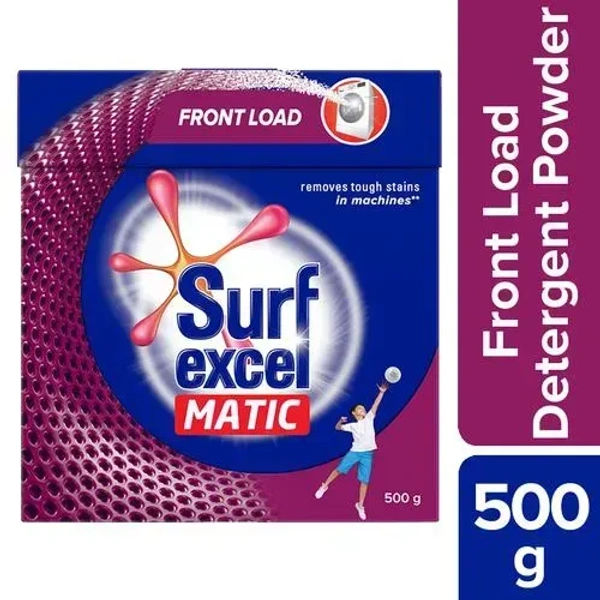 Surf Excel Detergent Powder Matic Front Load, 500g - 500g