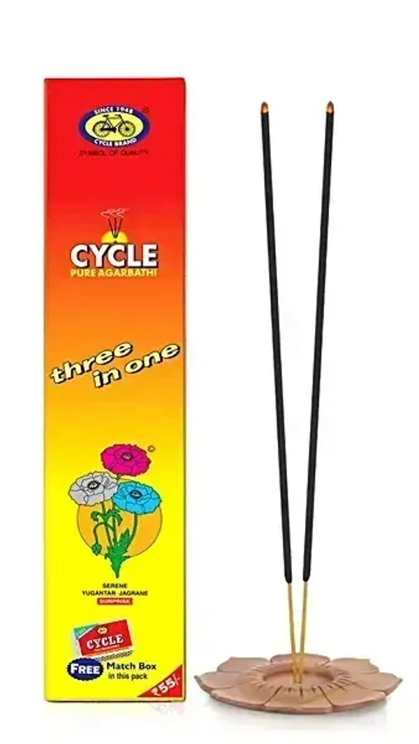 Cycle Pure Agarbathies Three In One 110g, 1 pcs - 1 pcs