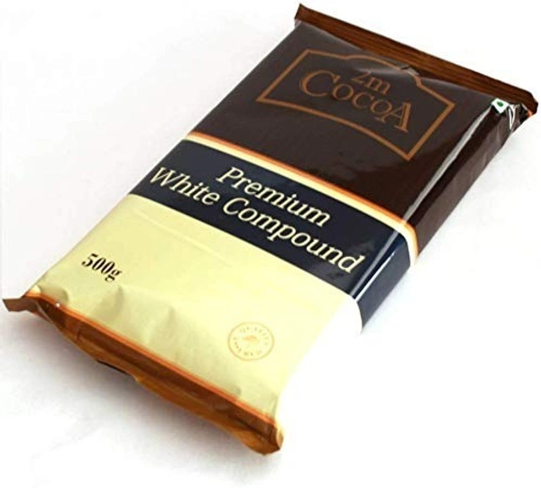 2M 2m Cocoa Premium White Compound, 500g - 500g