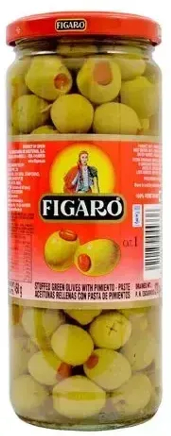 Figaro Stuffed Green Olives, 450g - 450g