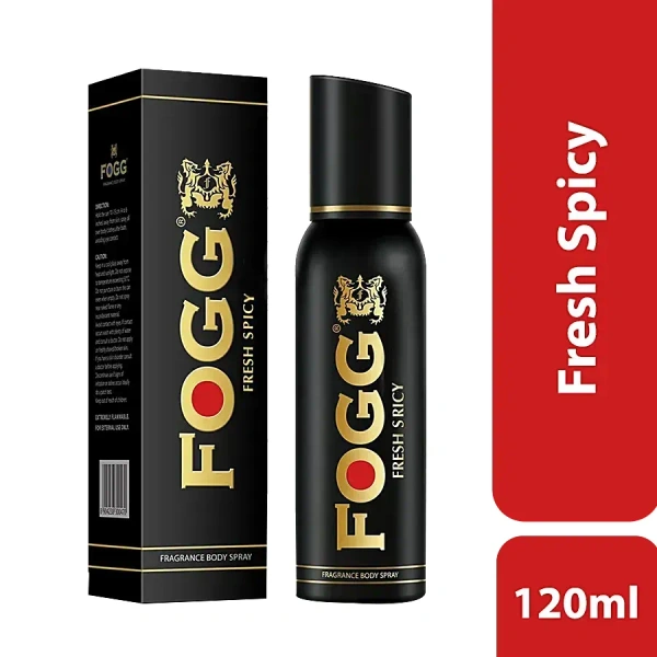 Fogg Deodorant Fresh Spicy Black Series For Men, 120 ml - 120 ml
